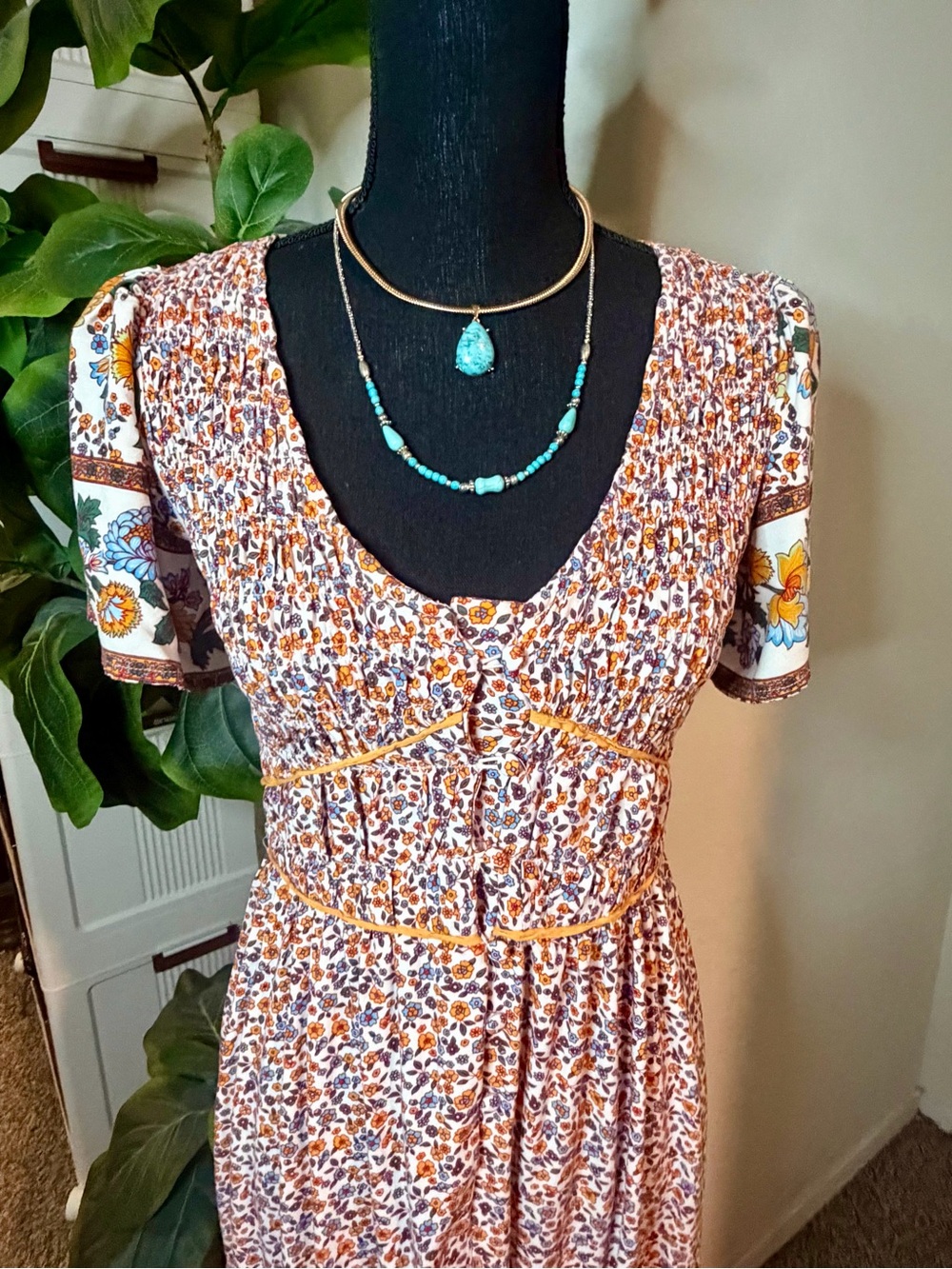 Umgee Floral Maxi Dress - Picture 4 of 12